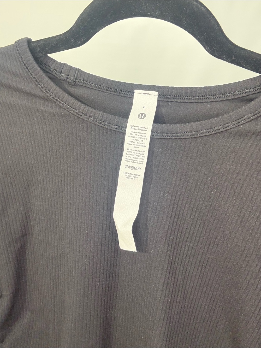 lululemon All it takes Long Sleeve *Ribbed black - Picture 3 of 4